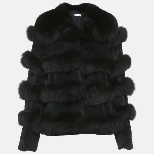 Fur Button Front Coat M - Sonia Rykiel - Modalova