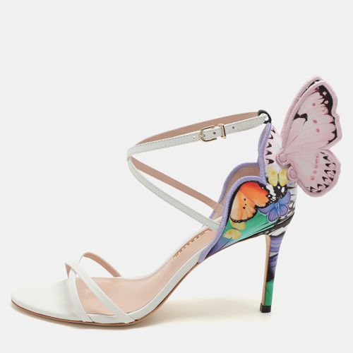 Printed Satin Butterfly Meadow Chiara Ankle Strap Sandals Size 40 - Sophia Webster - Modalova