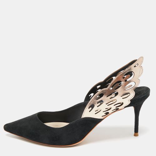 Metallic Bronze Suede And Leather Angelo Slingback Pumps Size 39.5 - Sophia Webster - Modalova