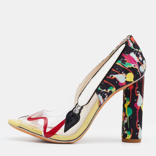 PVC And Fabric Party Like Pollock Peep Toe Pumps Size 36 - Sophia Webster - Modalova