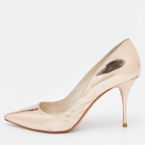 Rose Gold Leather Coco Flamingo Pointed Toe Pumps Size 38.5 - Sophia Webster - Modalova