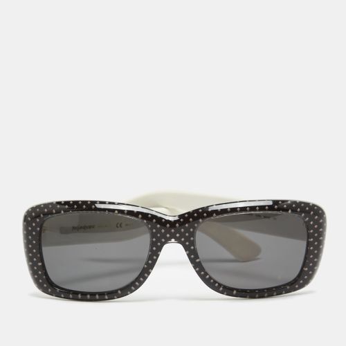 Saint Laurent /White Printed 2320/S Rectangular Sunglasses - Saint Laurent Paris - Modalova