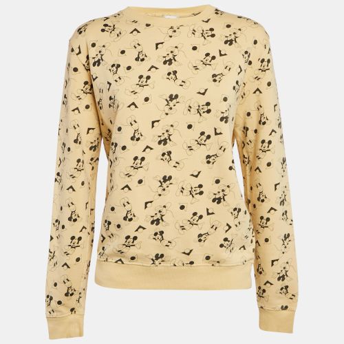 X Disney Mickey Mouse Print Cotton Knit Sweater XS - Saint Laurent Paris - Modalova