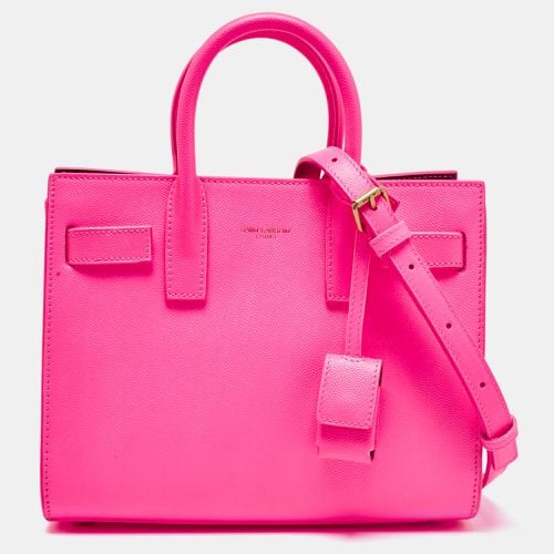 Saint Laurent Neon Leather Nano Classic Sac De Jour Tote - Saint Laurent Paris - Modalova