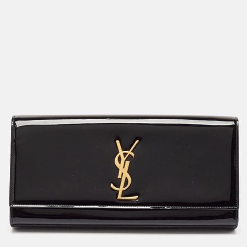 Saint Laurent Patent Leather Cassandre Clutch - Saint Laurent Paris - Modalova