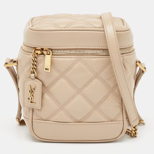 Saint Laurent Quilted Leather Vanity Shoulder Bag - Saint Laurent Paris - Modalova