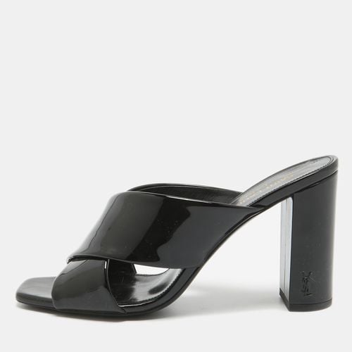 Saint Laurent Patent Leather Loulou Slide Sandals Size 37.5 - Saint Laurent Paris - Modalova