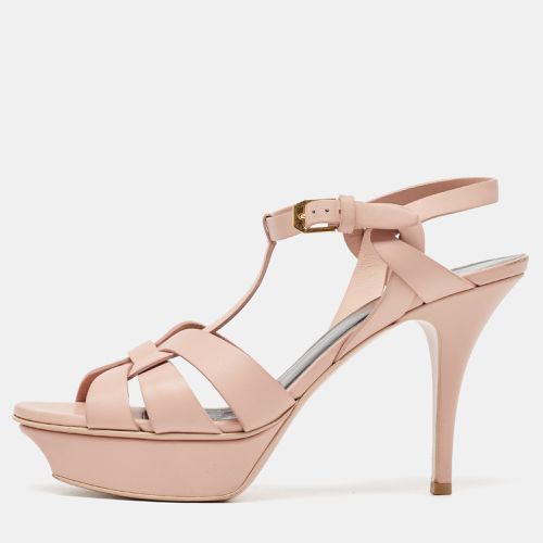 Saint Laurent Light Leather Tribute Sandals Size 39 - Saint Laurent Paris - Modalova