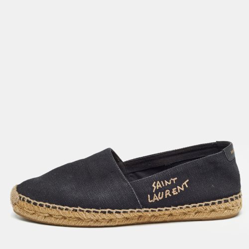 Saint Laurent Canvas Embroidered Espadrille Flats Size 38 - Saint Laurent Paris - Modalova