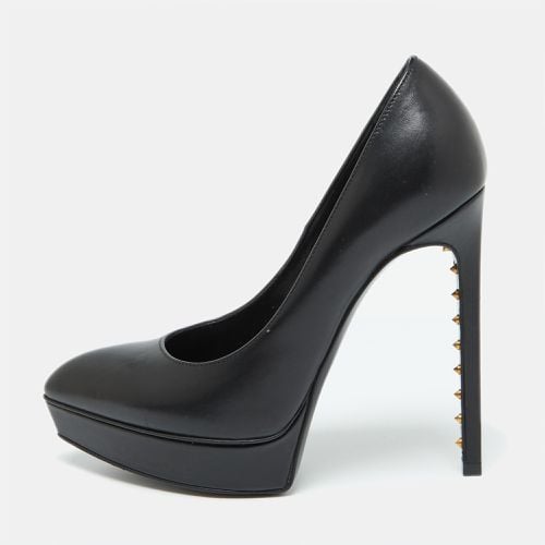 Saint Laurent Leather Janis Pointed Toe Platform Pumps Size 35 - Saint Laurent Paris - Modalova