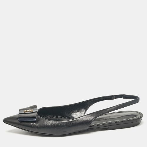 Saint Laurent Leather Anais Slingback Flats Size 37 - Saint Laurent Paris - Modalova