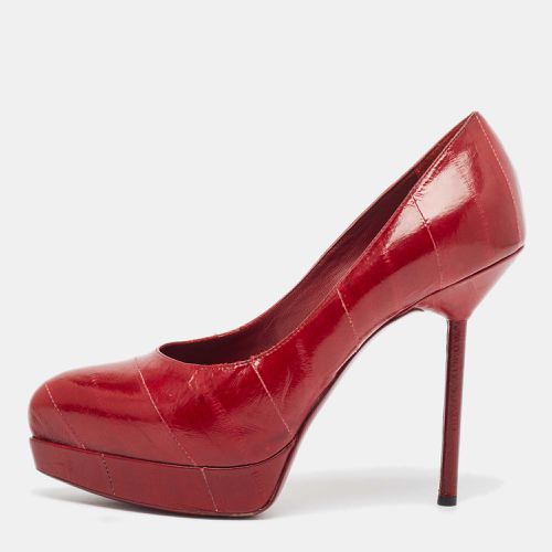 Saint Laurent Eel Leather Tribtoo Platform Pumps Size 35.5 - Saint Laurent Paris - Modalova