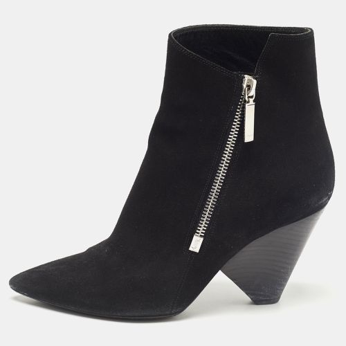 Saint Laurent Suede Ankle Length Boots Size 37 - Saint Laurent Paris - Modalova