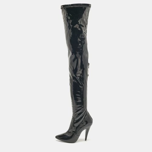 Saint Laurent Patent Leather Thigh High Boots Size 38 - Saint Laurent Paris - Modalova