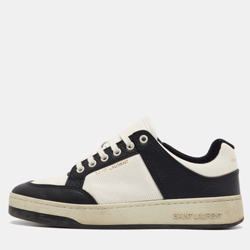 Saint Laurent /White Leather SL/61 Lace Up Sneakers Size 39.5 - Saint Laurent Paris - Modalova