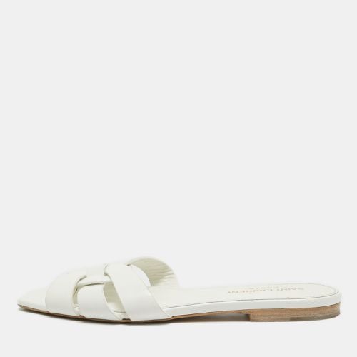 Saint Laurent Leather Tribute Flat Slides Size 36 - Saint Laurent Paris - Modalova