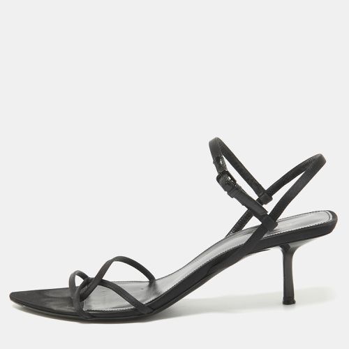 Saint Laurent Satin Clara Sandals Size 38 - Saint Laurent Paris - Modalova