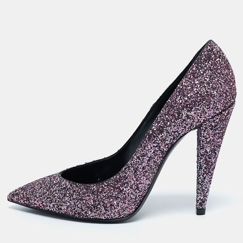 Saint Laurent Glitter Pointed Toe Pumps Size 38.5 - Saint Laurent Paris - Modalova