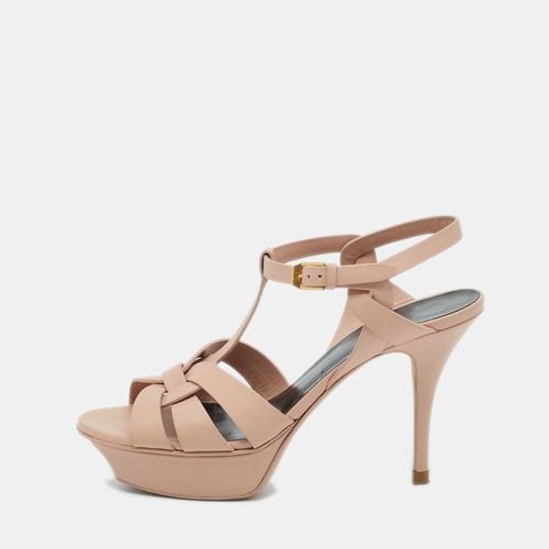 Saint Laurent Light Leather Tribute Sandals Size 37.5 - Saint Laurent Paris - Modalova