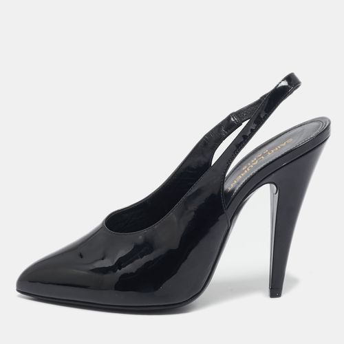 Saint Laurent Patent Leather George Slingback Pumps Size 38.5 - Saint Laurent Paris - Modalova