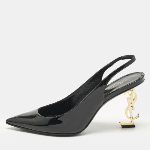 Saint Laurent Patent Leather Opyum Slingback Pumps Size 37 - Saint Laurent Paris - Modalova