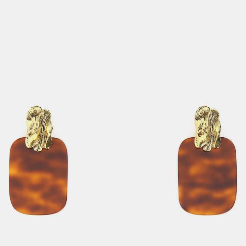 Saint Laurent Metal And Resine Earrings - Saint Laurent Paris - Modalova