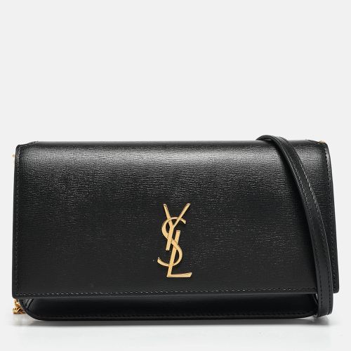 Saint Laurent Leather Cassandre Phone Crossbody Bag - Saint Laurent Paris - Modalova