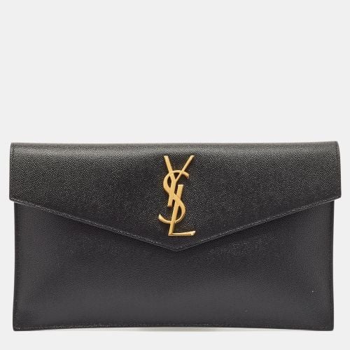 Saint Laurent Leather Uptown Pouch - Saint Laurent Paris - Modalova