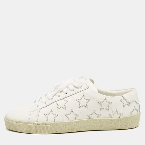 Saint Laurent Leather Court Classic Star Low Top Sneakers Size 37.5 - Saint Laurent Paris - Modalova