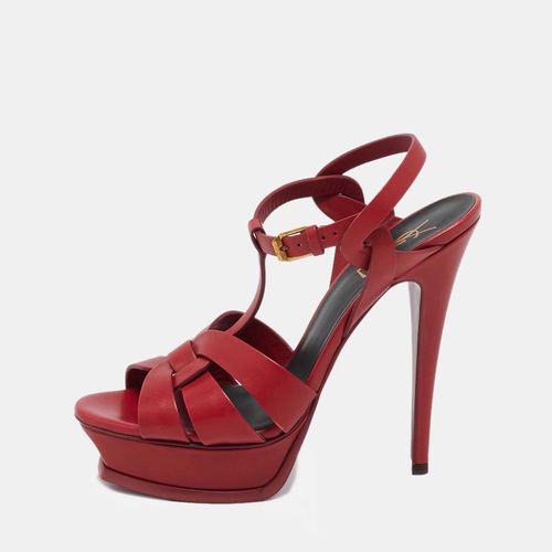 Saint Laurent Leather Tribute Sandals Size 39 - Saint Laurent Paris - Modalova