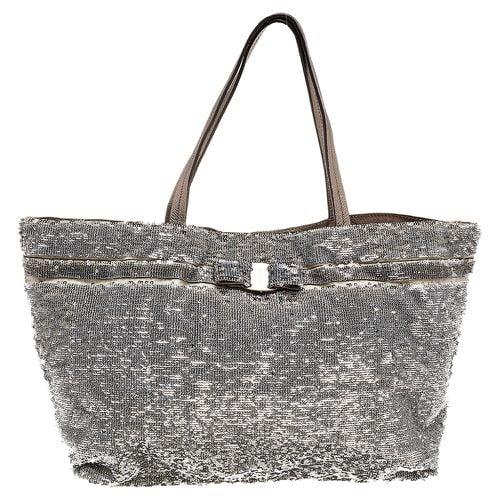 Sequins And Nylon Tote - Salvatore Ferragamo - Modalova