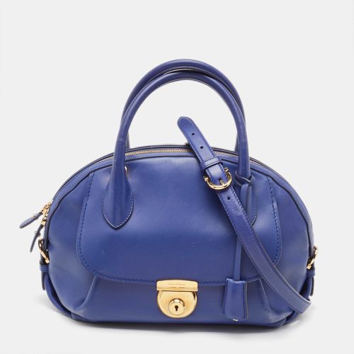 Leather Fiamma Satchel - Salvatore Ferragamo - Modalova