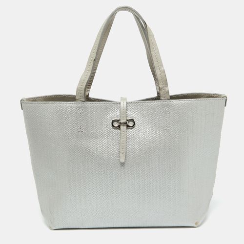 Light Embossed Leather Bice Tote - Salvatore Ferragamo - Modalova