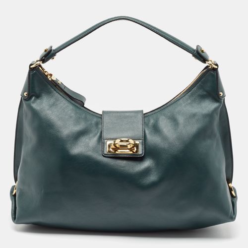 Dark Leather Fanisa Hobo - Salvatore Ferragamo - Modalova