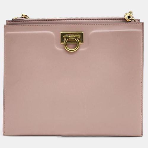 Leather Trifolio Small Crossbody Bag - Salvatore Ferragamo - Modalova