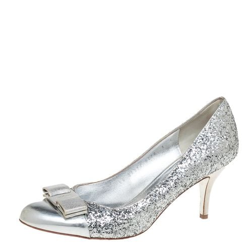 Glitter Vara Bow Pumps Size 38.5 - Salvatore Ferragamo - Modalova