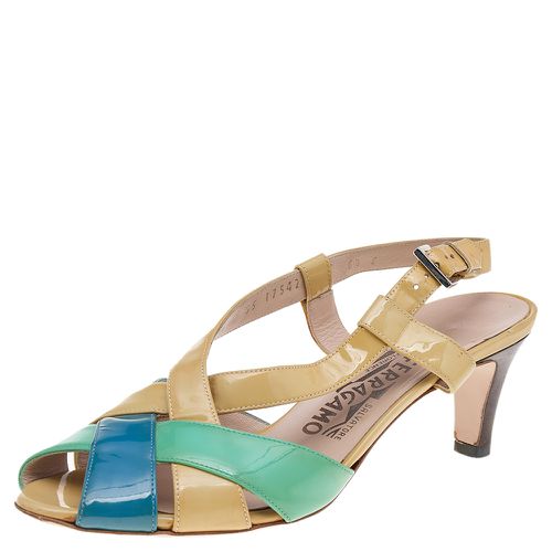 Patent Leather Sandals Size 37 - Salvatore Ferragamo - Modalova