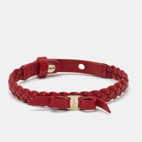 Vara Bow Leather Gold Tone Bracelet - Salvatore Ferragamo - Modalova