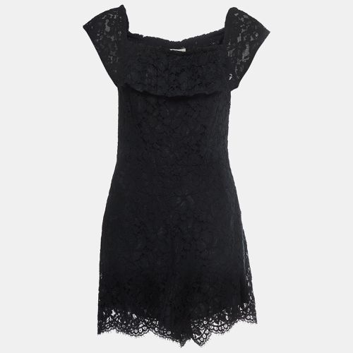 Patterned Lace Off-Shoulder Playsuit L - Sandro - Modalova