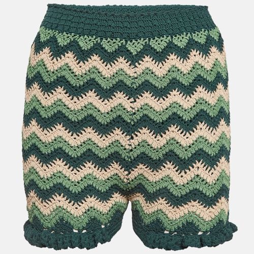 Chevron Patterned Knit Shorts S - Sandro - Modalova