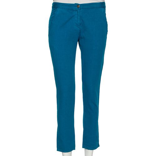 Bright Blue Cotton Pants S - See by Chloe - Modalova