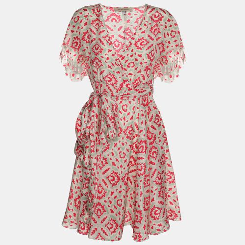 Printed Silk Mini Belted Dress S - See by Chloe - Modalova