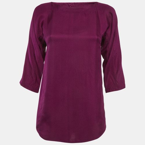 See by Chloé Jacquard Silk Long Sleeve Blouse M - See by Chloe - Modalova