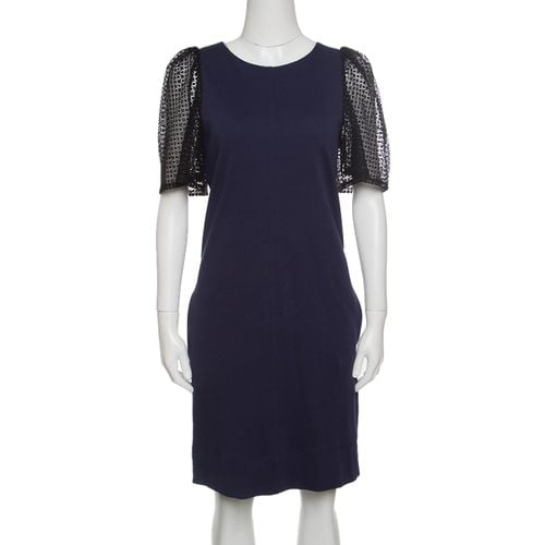 Jersey Contrast Lace Sleeve Dress S - See by Chloe - Modalova