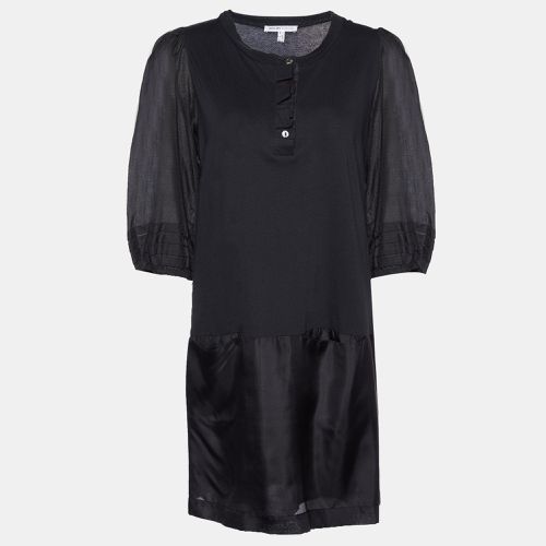 Cotton Knit & Silk Shift Dress L - See by Chloe - Modalova