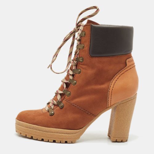 Nubuck and Leather Ankle Boots Size 39 - See by Chloe - Modalova