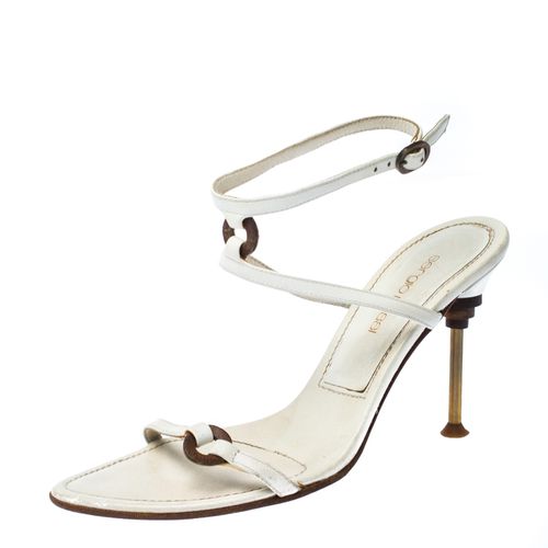 Leather Ankle Strap Sandals Size 36.5 - Sergio Rossi - Modalova