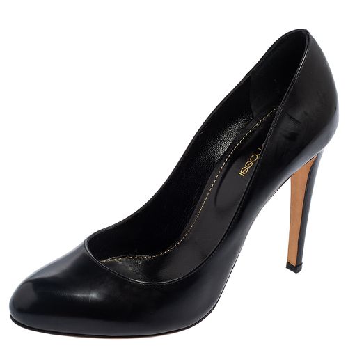 Leather Round Toe Pumps Size 39.5 - Sergio Rossi - Modalova