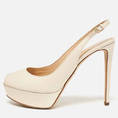 Patent Peep Toe Platform Slingback Pumps Size 38 - Sergio Rossi - Modalova