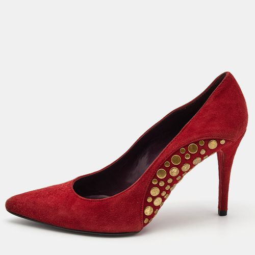 Dark Suede Studded Pumps Size 37 - Stuart Weitzman - Modalova